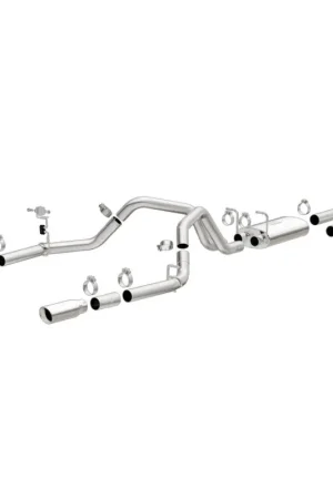 Buy Online MagnaFlow Stainless Cat-Back Exhaust 2015 Chevy Silverado 2500HD 6.0L Dual Split Rear Exit 4in