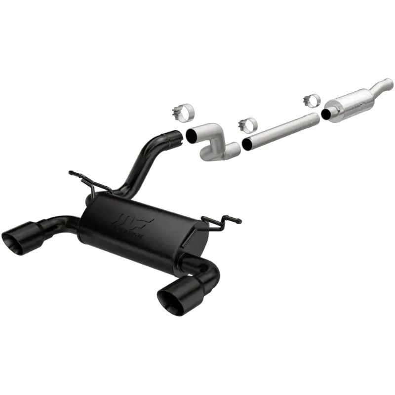 MagnaFlow Cat-Back 2018 Jeep Wrangler 2.0L Dual Black Coated 4in Tips Free Returns