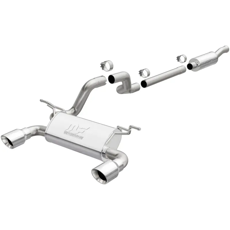 MagnaFlow 2018 Jeep Wrangler L4-2.0L 3in 409SS Cat-Back Exhaust System w/Dual Split Rear Exit Price Cut