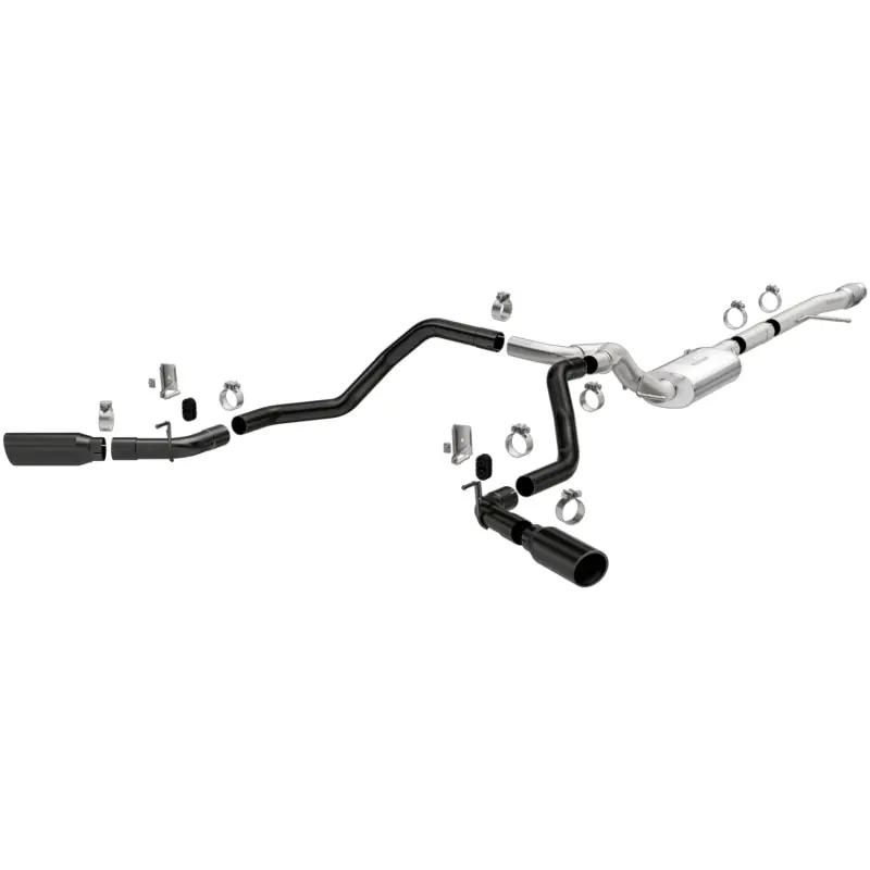 Cheap MagnaFlow 2019 Chevy Silverado 1500 V8 5.3L Street Series Dual Split Exit Exhaust w/ Black Tips