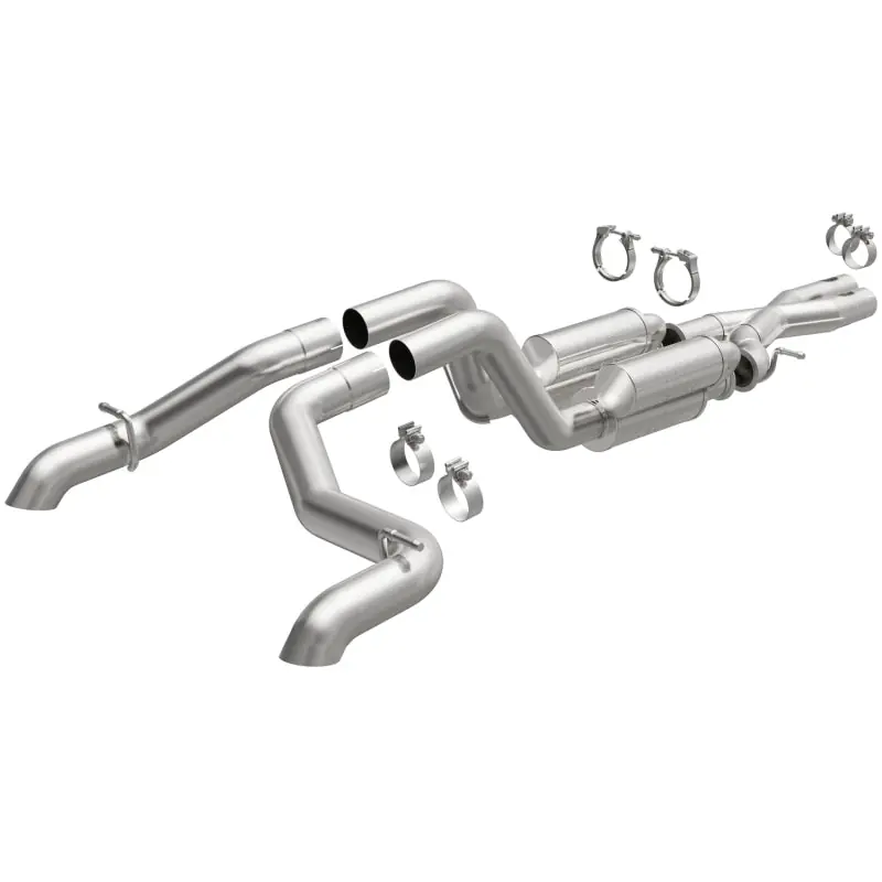 New Release MagnaFlow Cat-Back 2021 Jeep Wrangler 6.4L Rock Crawler Series Dual Exit Stainless Exhaust