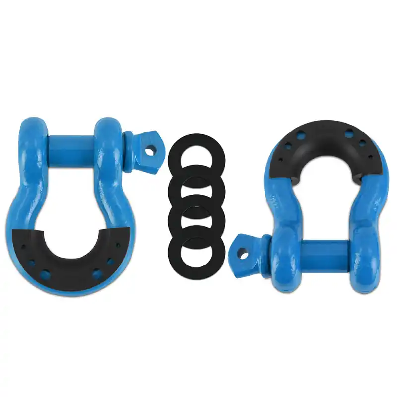 While Supplies Last Mishimoto Borne D-Ring Shackle Set Blue