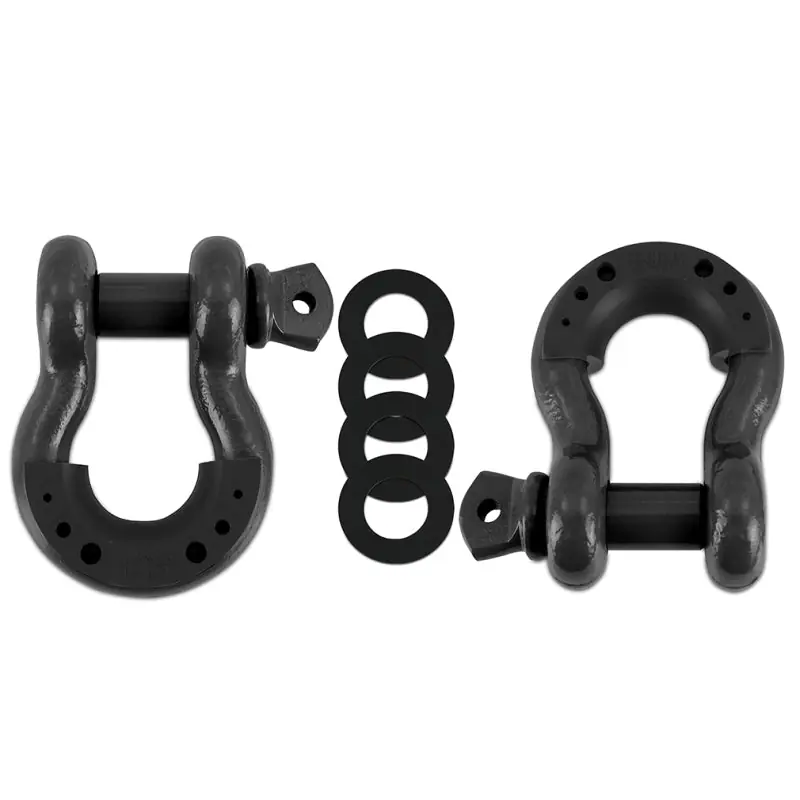 Handmade Mishimoto 3/4 Steel D-Ring Shackle Set 2 Pieces - Gun Metal