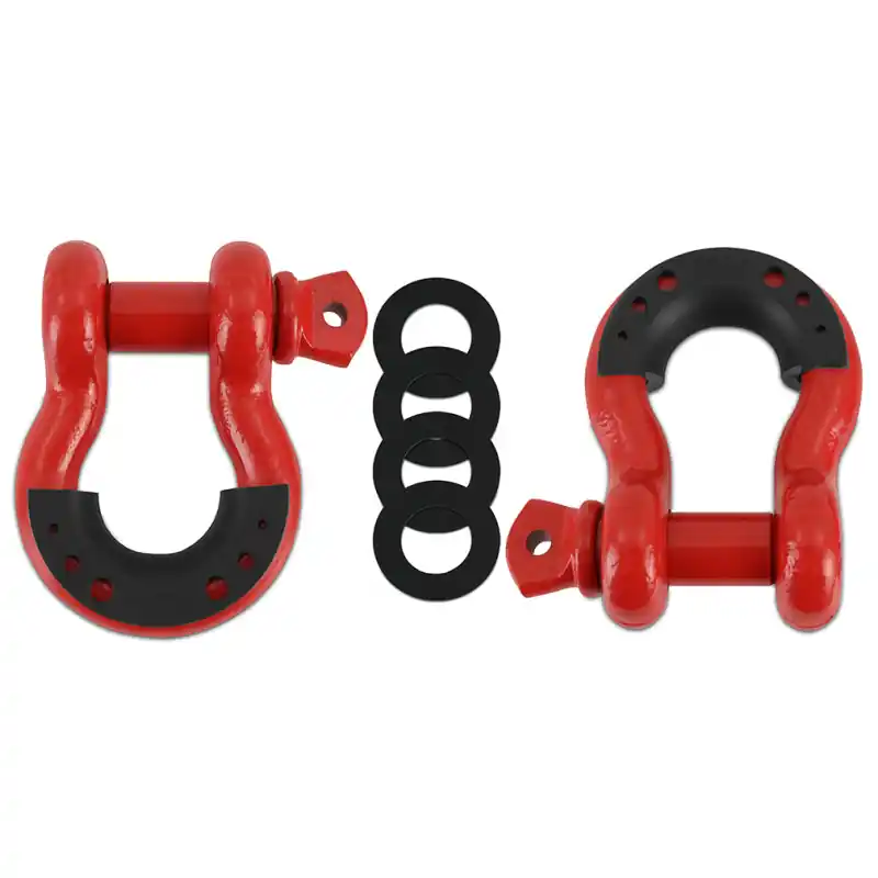 Mishimoto Borne D-Ring Shackle Set Red Premium