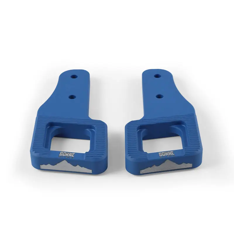 Mishimoto 2017+ Ford Raptor / 2009+ Ford F150 Borne Off-Road Billet Tow Hooks - Blue Price Cut