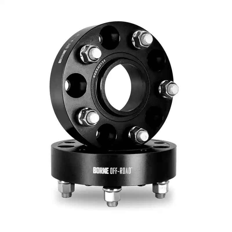 New Arrival Mishimoto Borne Off-Road Wheel Spacers - 5x127 - 71.6 - 38.1mm - M14 - Black