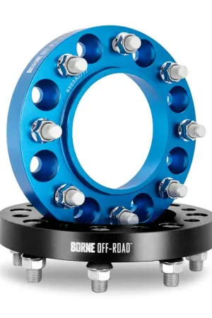 Top Rated Mishimoto Borne Off-Road Wheel Spacers 8X165.1 121.3 25 M14 Blu