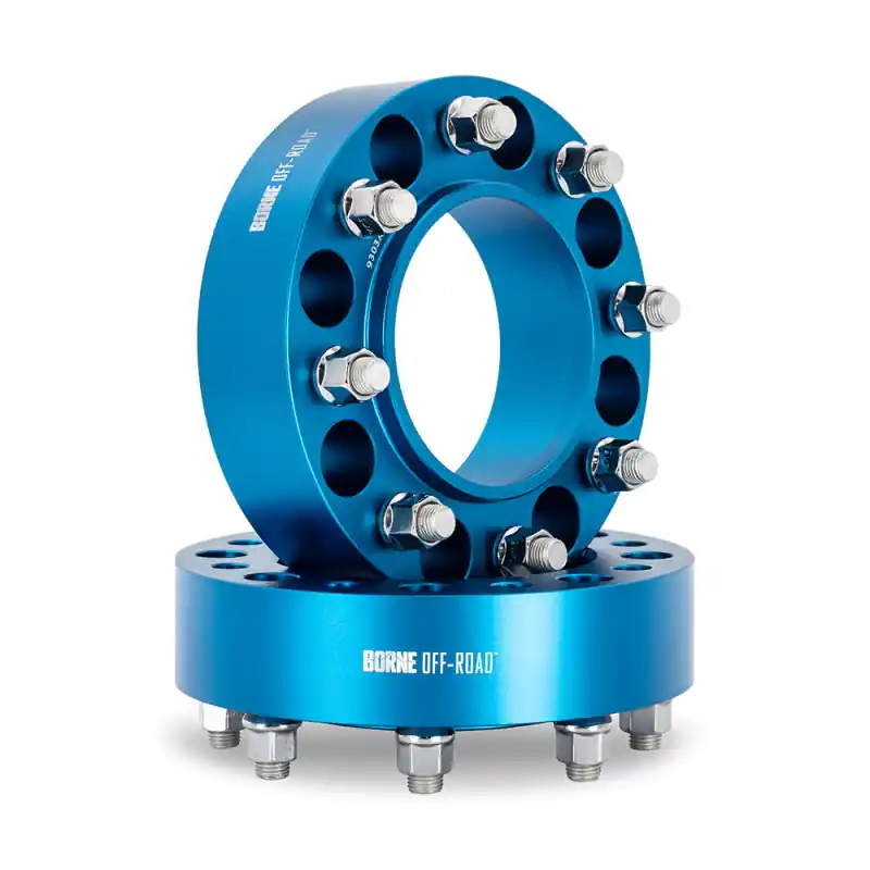 Big Sale Mishimoto Borne Off-Road Wheel Spacers 8x180 124.1 50 M14 Blue