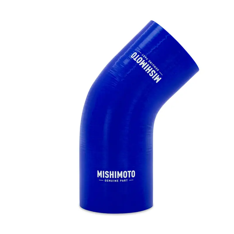 Clearance Mishimoto Silicone Reducer Coupler 45 Degree 2.25in to 2.5in - Blue