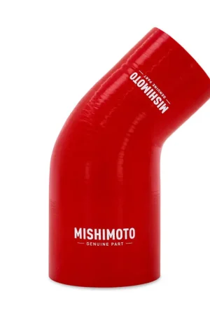 Viral Mishimoto Silicone Reducer Coupler 45 Degree 2.5in to 3in - Red