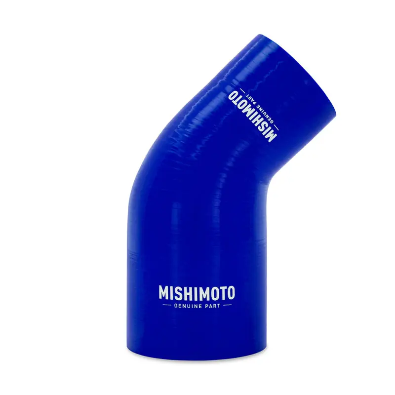 Mishimoto Silicone Reducer Coupler 45 Degree 2.5in to 3.25in - Blue Discount