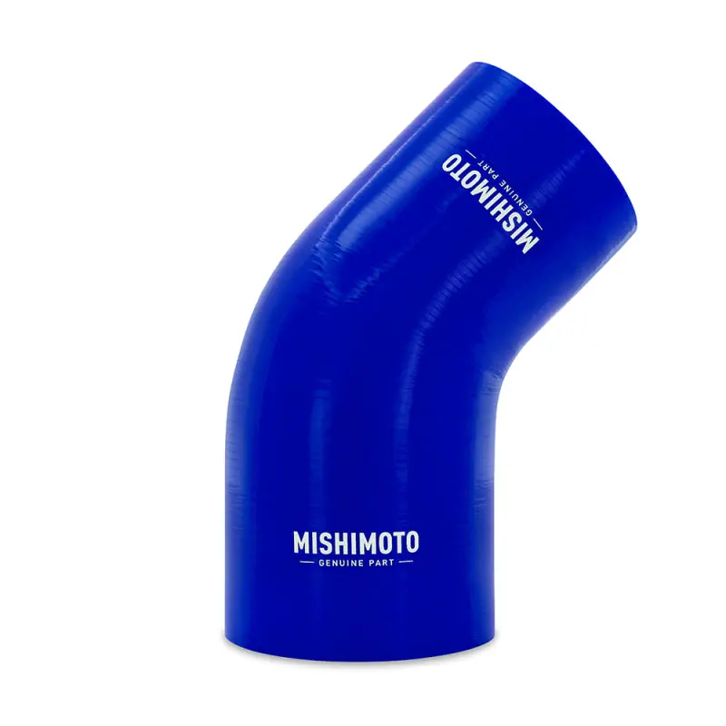 High Quality Mishimoto Silicone Reducer Coupler 45 Degree 3in to 3.75in - Blue