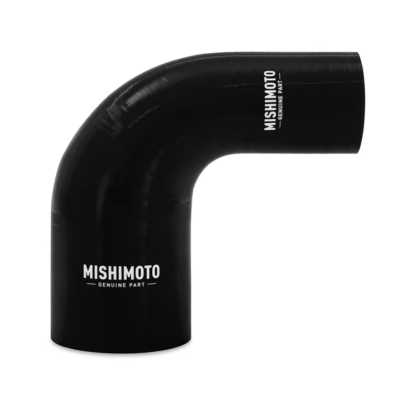 Modern Mishimoto Silicone Reducer Coupler 90 Degree 1.75in to 2.5in - Black