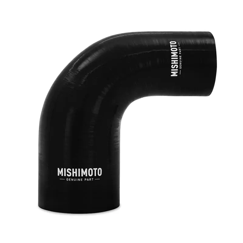 Mishimoto Silicone Reducer Coupler 90 Degree 2.25in to 3in - Black Same Day Shipping