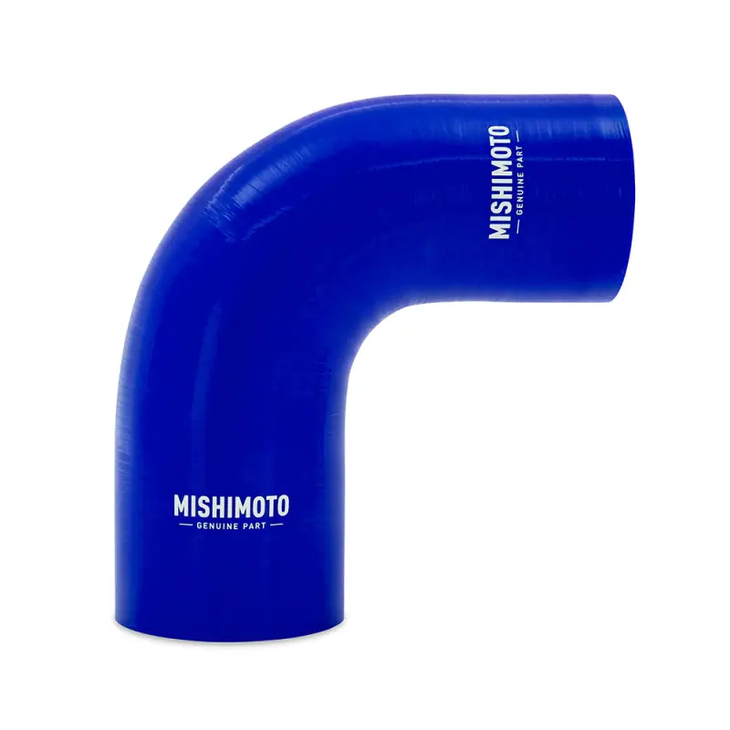 Free Delivery Mishimoto Silicone Reducer Coupler 90 Degree 2.5in to 2.75in - Blue