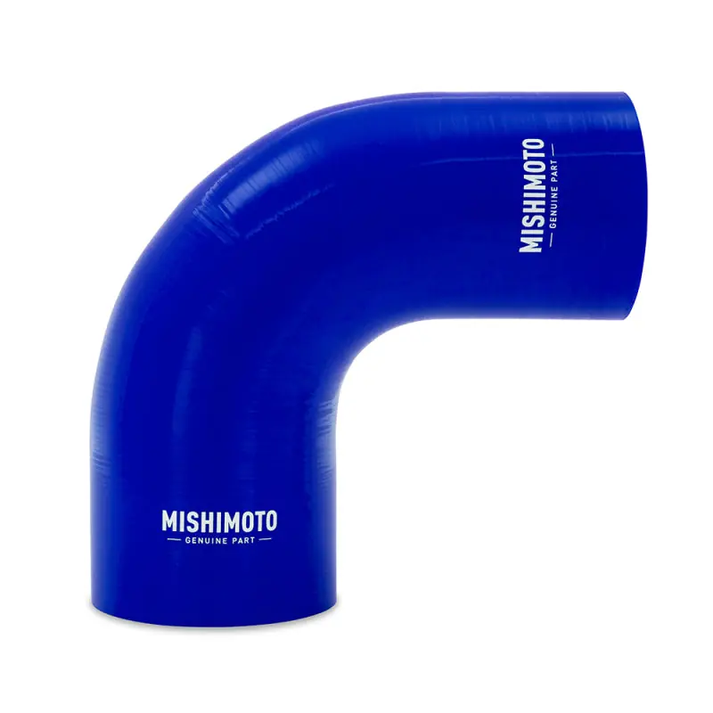 Modern Mishimoto Silicone Reducer Coupler 90 Degree 3in to 4in - Blue