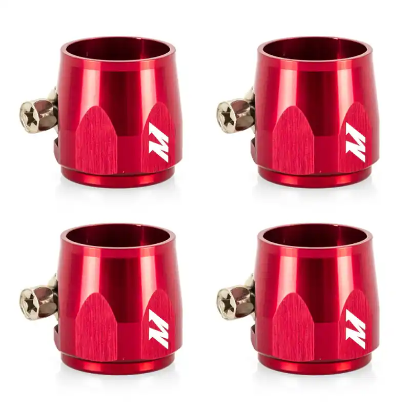 Mishimoto Aluminum -10AN Hex Finishers - Red Clearance