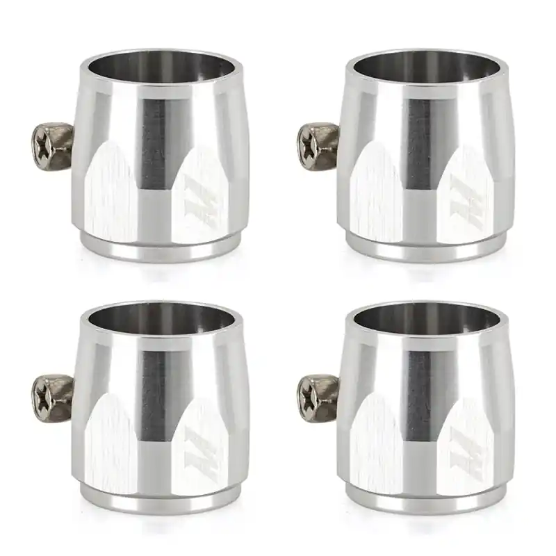 New Release Mishimoto Aluminum -12AN Hex Finishers - Silver