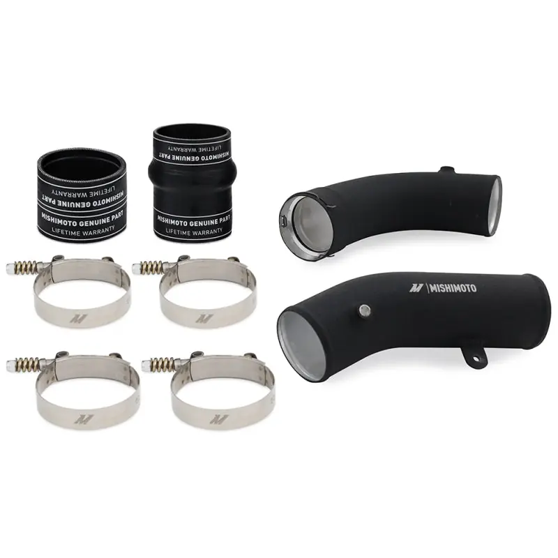 Mishimoto 17-19 GM 6.6L L5P Cold-Side Pipe and Boot Kit Wrinkle Black Weekend Sale