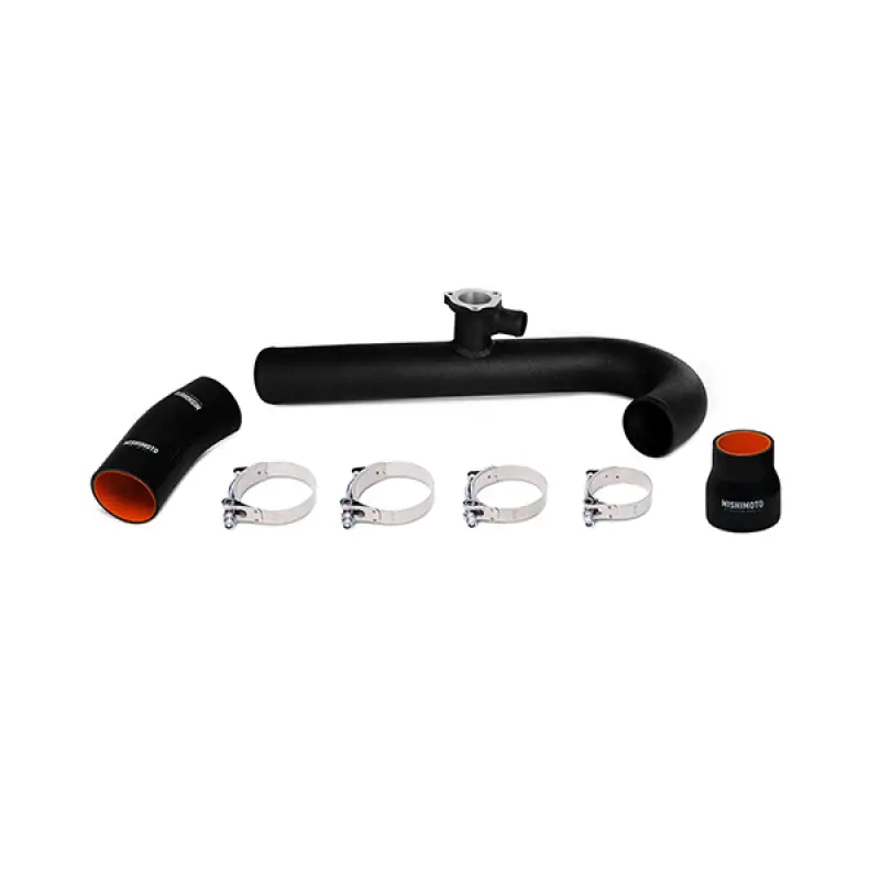 Mishimoto 2015 Ford Mustang EcoBoost 2.3L Intercooler Hot Side Wrinkle Black Pipe and Boot Kit Flash Sale