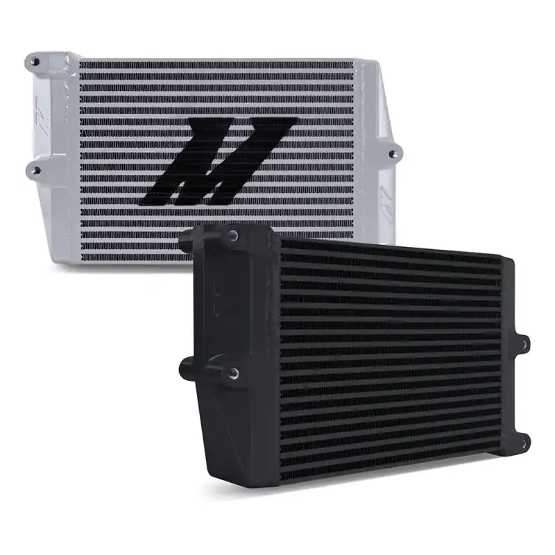 Editor’s Pick Mishimoto Heavy-Duty Oil Cooler - 10in. Opposite-Side Outlets - Silver