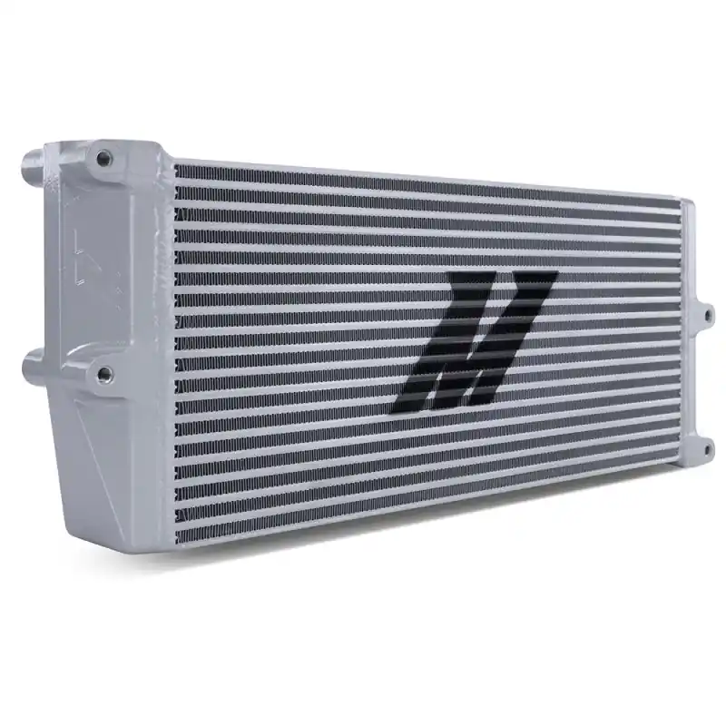 Mishimoto Heavy-Duty Oil Cooler - 17in. Opposite-Side Outlets - Silver Hot Picks