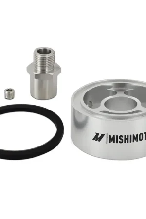 Viral Mishimoto Oil Filter Spacer 32mm 3/4 - 16 Thread - Silver