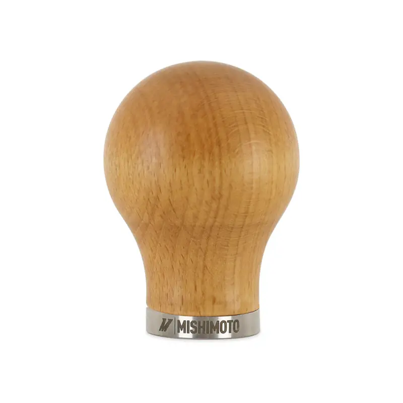 Mishimoto Round Steel Core Wood Shift Knob - Beech Trusted Brand