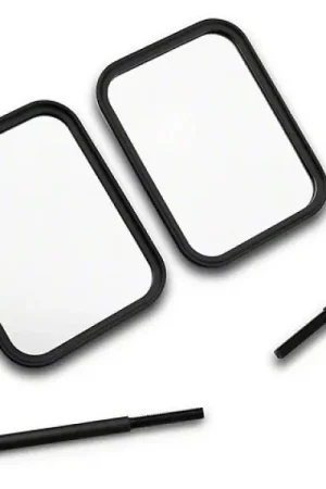 Officially Licensed Jeep 66-18 CJ5/ CJ7/Wrangler YJ/ TJ/JK Adv Mirrors w/Engraved Jeep Logo-Txt Blk Don’t Miss Out