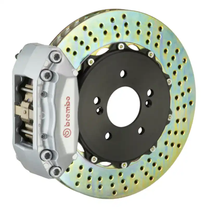 Price Drop Brembo 07-13 Mini Cooper Front GT BBK 4 Piston Cast 2pc 328x28 2pc Rotor Drilled-Silver
