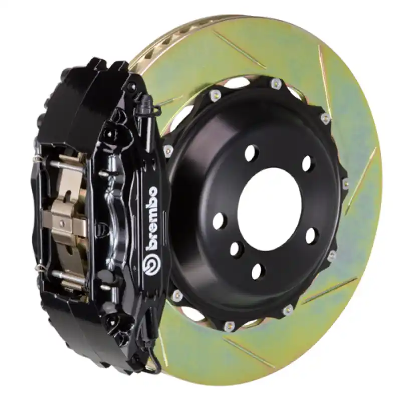 Brembo 96-01 A4/98-04 A6 2.8 Front GT BBK 4 Piston Cast 2pc 332x32 2pc Rotor Slotted Type1-Black Trending