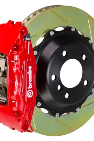 Affordable Brembo 99-05 330i (Excl. xDrive) Fr GT BBK 4 Pist Cast 2pc 355x32 2pc Rotor Slotted Type1-Red