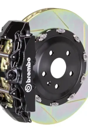 Authentic Brembo 18+ X3/19+ X4 Front GT BBK 6 Piston Cast 380x34 2pc Rotor Slotted Type-1-Black