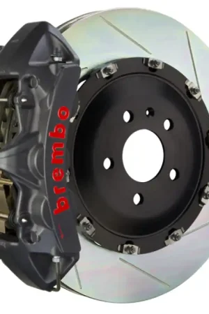 Authentic Brembo 18+ X3/19+ X4 Front GTS BBK 6 Piston Cast 380x34 2pc Rotor Slotted Type1-Black HA