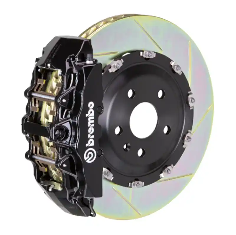 Brembo 14-18 A45 AMG Front GT BBK 6 Piston Cast 380x34 2pc Rotor Slotted Type1-Black Free Delivery