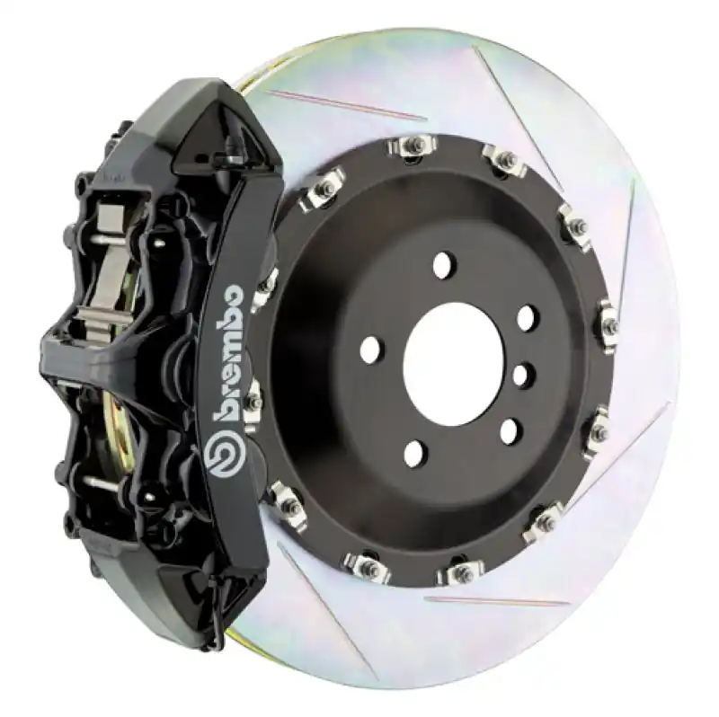 Discount Brembo 01-04 Murcielago (L147) Front GT BBK 6 Piston Cast 405x34 2pc Rotor Slotted Type-1-Black