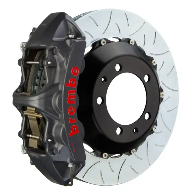 Premium Brembo 15-16 Genesis Sedan 3.8/5.0 Exc AWD Fr GTS BBK 6Pis Cast 380x34 2pc Rtr Slot Type3-Black HA