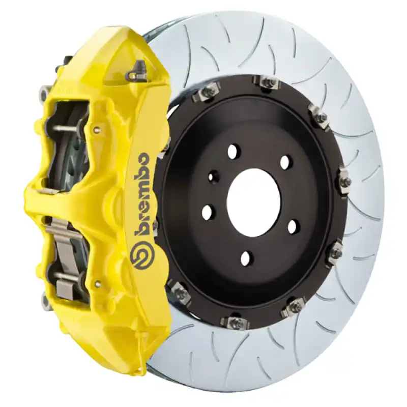 Brembo 16-23 Metris (W447) Front GT BBK 6 Piston Cast 380x34 2pc Rotor Slotted Type-3- Yellow Authentic