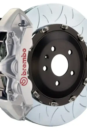 Authentic Brembo 06-11 ML63 (W164) Front GT BBK 6 Piston Cast 405x34 2pc Rotor Slotted Type-3-Silver