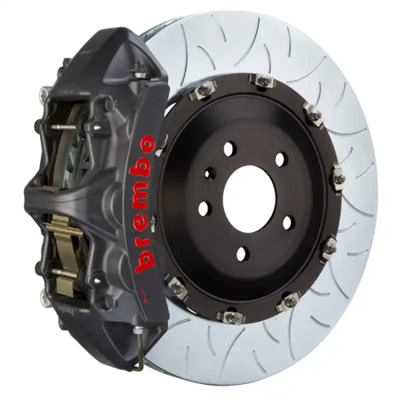 Brembo 04-10 5-Series (Excl. xDrive/M5) Fr GTS BBK 6Pist Cast 405x34 2pc Rotor Slot Type3-Black HA Special Discount