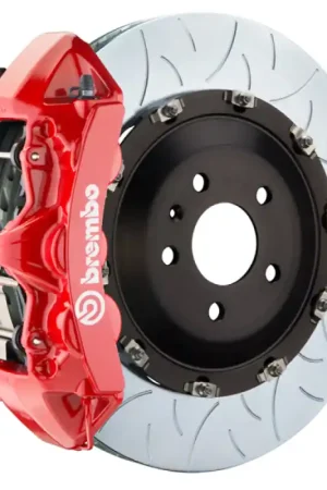 Bargain Brembo 09-16 Panamera/S/4S/Turbo Front GT BBK 6 Piston Cast 405x34 2pc Rotor Slotted Type3-Red