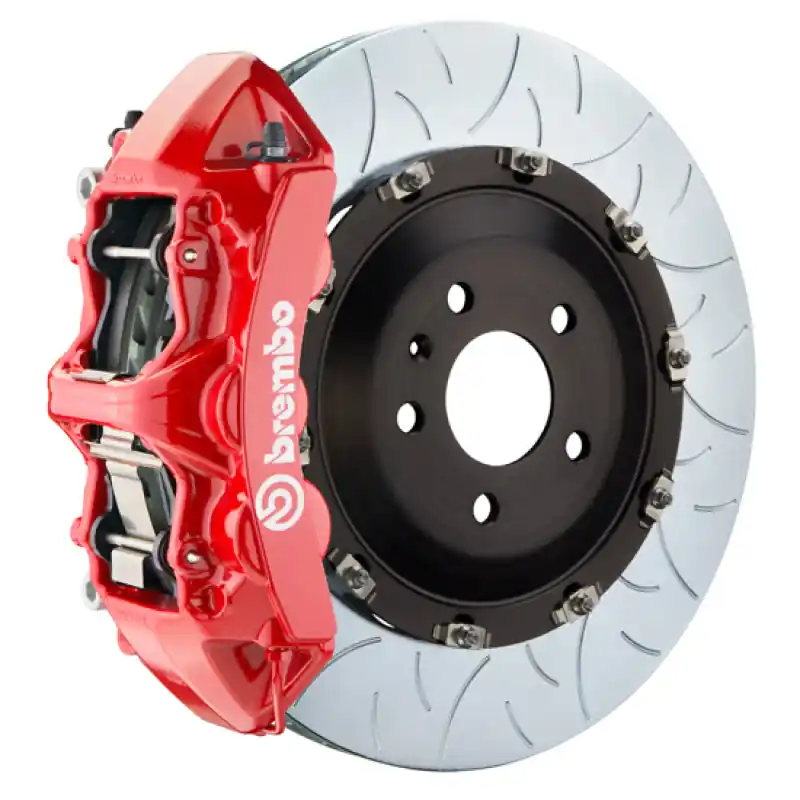 Brembo 10-12 Range Rover Front GT BBK 6 Piston Cast 405x34 2pc Rotor Slotted Type-3-Red Best Seller