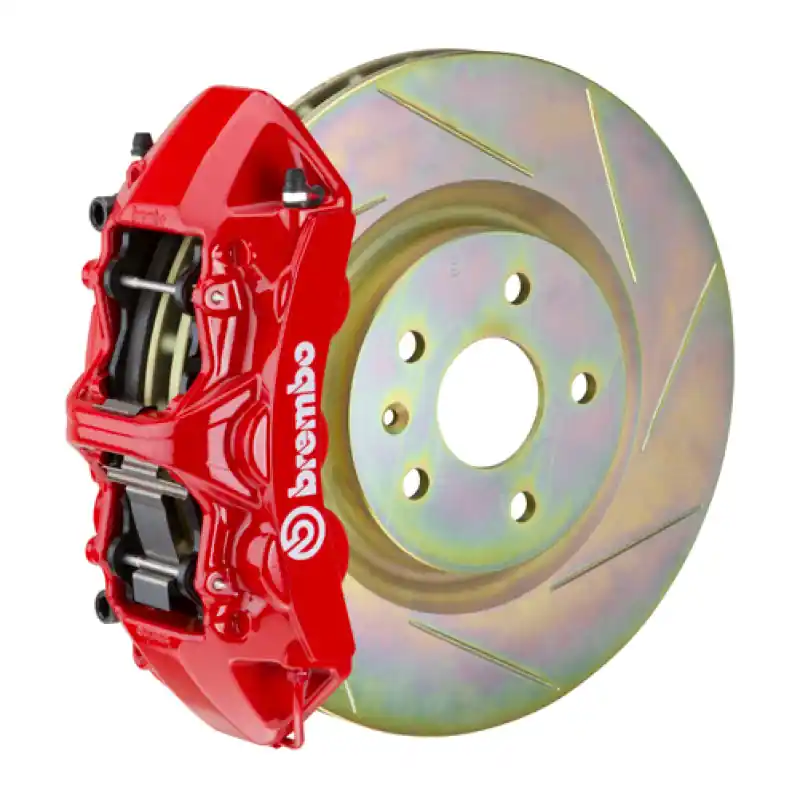 Brembo 10-15 Camaro V6 Front GT BBK 6 Piston Cast 355x32 1pc Rotor Slotted Type-1-Red Buy Online