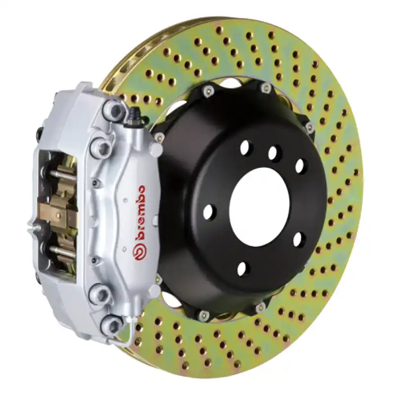 Brembo 14+ Mini Cooper/Mini Cooper S Hardtop Fr GT BBK 4 Pist Cast 345x28 2pc Rotor Drilled-Silver Express Delivery