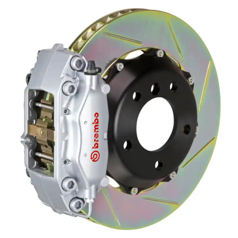 Brembo 16+ Miata MX-5 (ND) Front GT BBK 4 Piston Cast 328x28 2pc Rotor Slotted Type-1-Silver Last Chance