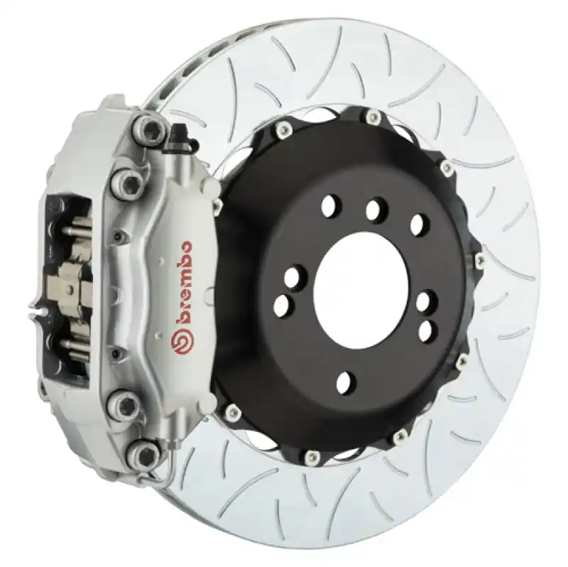 Holiday Sale Brembo 14+ Mini Cooper Front GT BBK 4 Piston Cast 345x28 2pc Rotor Slotted Type3-Silver