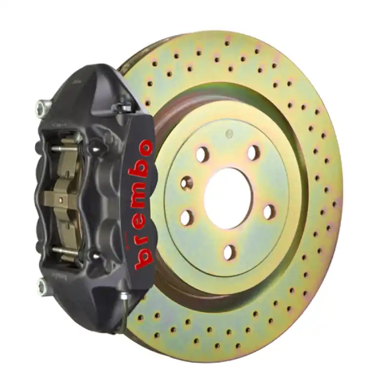 Brembo 11-18 Focus/13-18 Focus ST Front GTS BBK 4 Piston Cast 336 x28 1pc Rotor Drilled-Black HA Get Yours