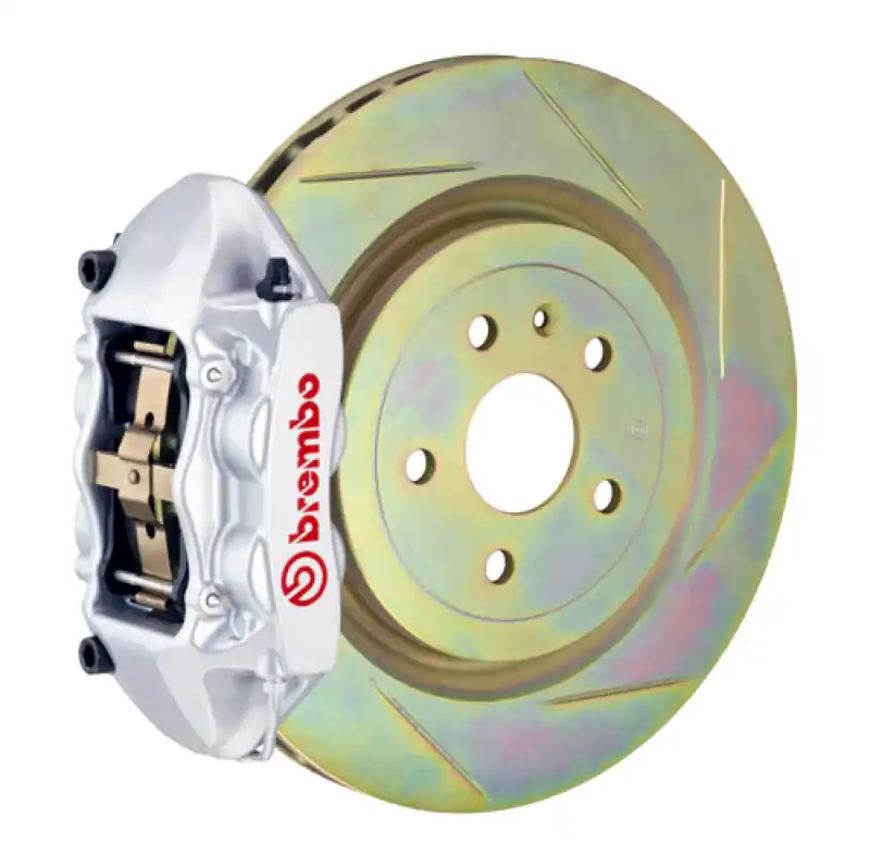 Brembo 08-13 C30 Front GT BBK 4 Piston Cast 336 x28 1pc Rotor Slotted Type-1-Silver Special Discount