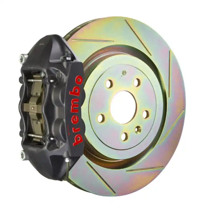 Brembo 08-13 C30 Front GTS BBK 4 Piston Cast 336 x28 1pc Rotor Slotted Type-1-Black HA Direct From Factory
