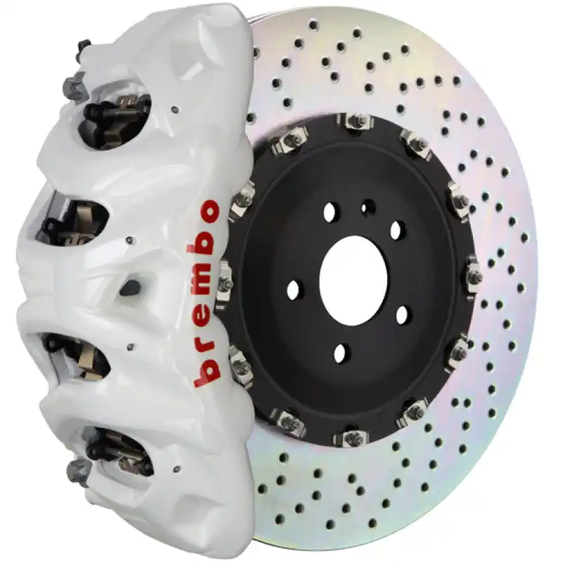 Brembo 19+ Cullinan Front GT BBK 8 Piston Cast 412x38 2pc Rotor Drilled- White Reduced Price